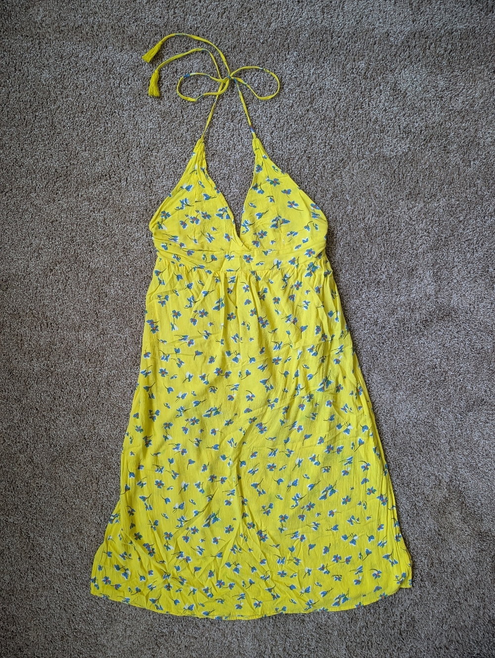 O'Neill Floral Halter Midi Dress XL